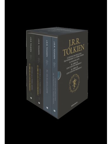 Estuche Tolkien 2 Silmarillion Cuentos Inconclusos Hª Tierra Media 1 y 2